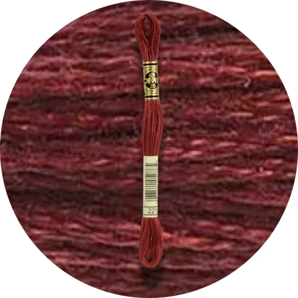 DMC Mouliné Spécial 25 Broderigarn, Ensfarvet, Røde/Gule/Orange nuancer